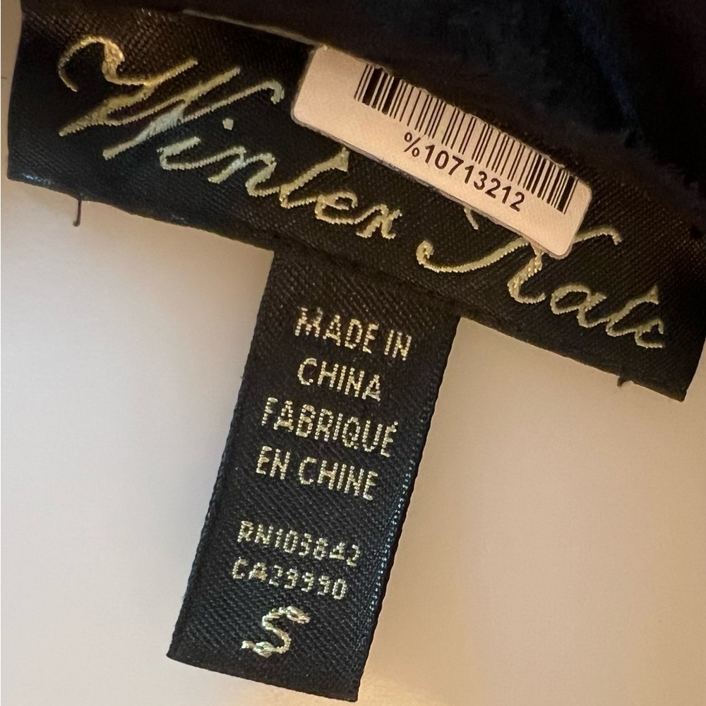 Winter Kate Nichole Richie Elegant Black Velvet asymmetrical Dress New Yeas Y2K - Picture 5 of 7
